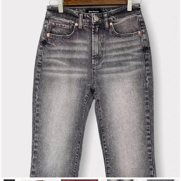 (New with Tags) Juicy Couture Venice Straight Leg Jeans (Size: 31) Grey Marble - Picture 4 of 9